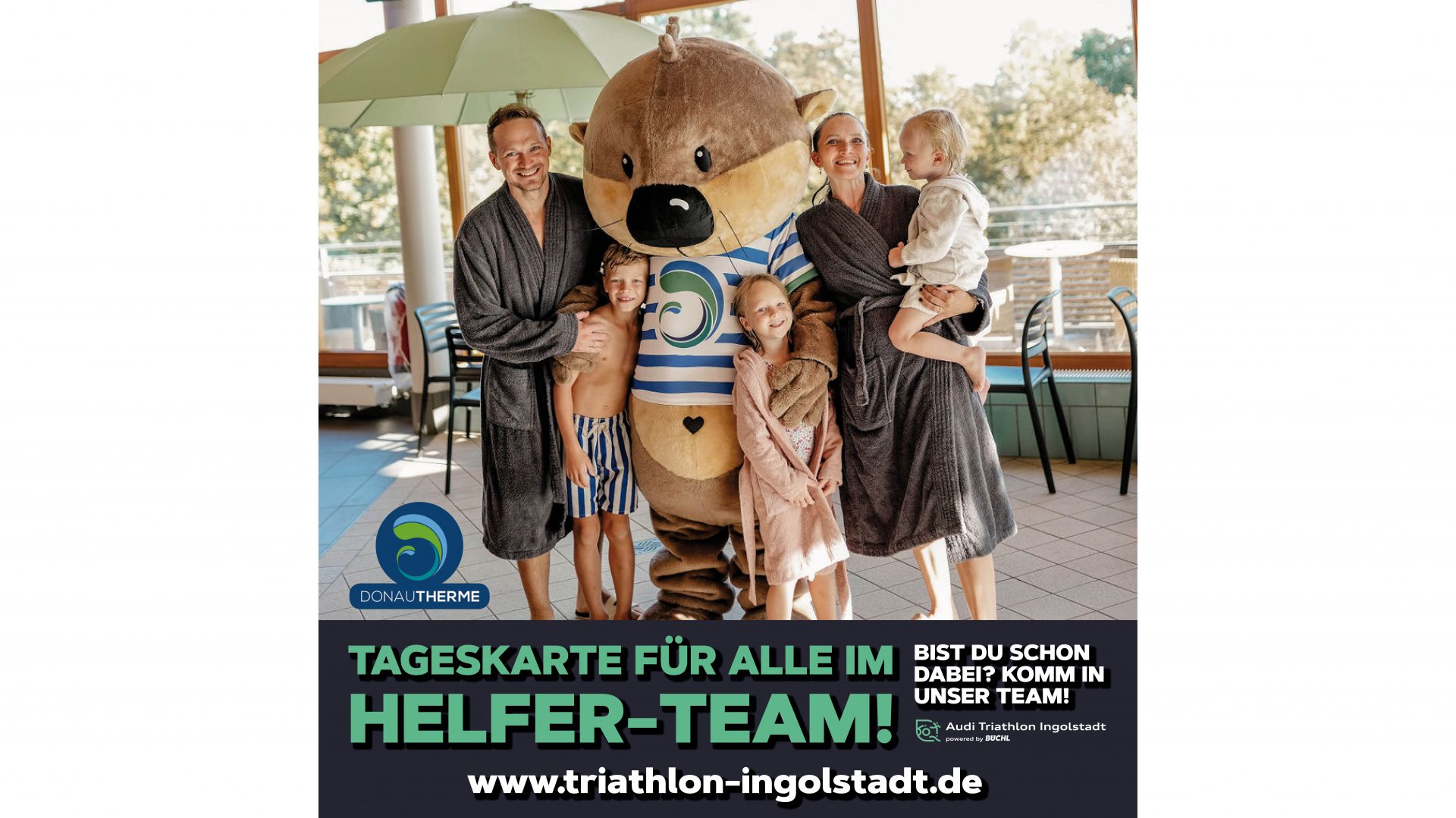 Donautherme Tageskarte für jeden im Helfer-Team