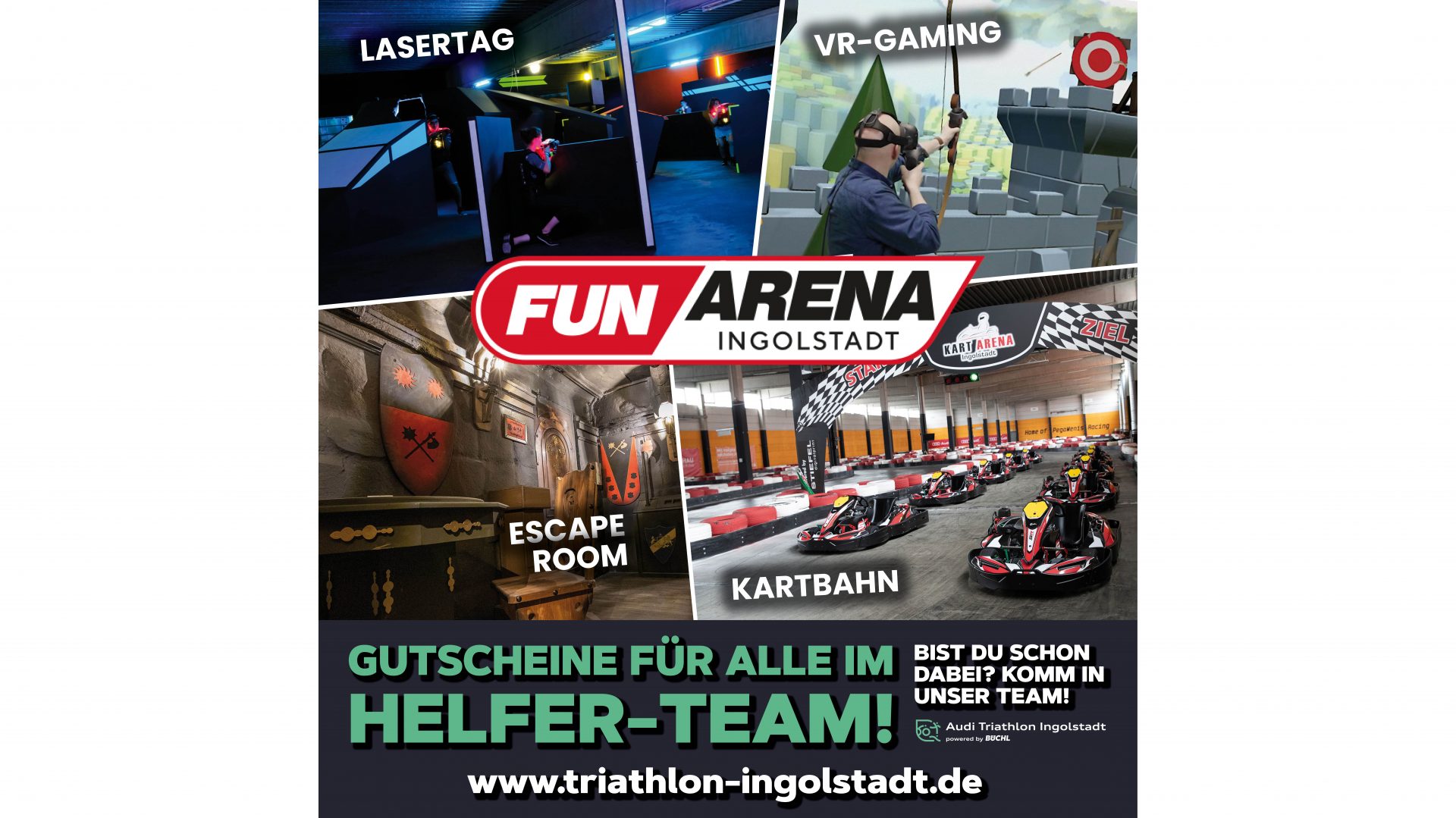 FUN ARENA Gutscheine für jeden im Helfer-Team